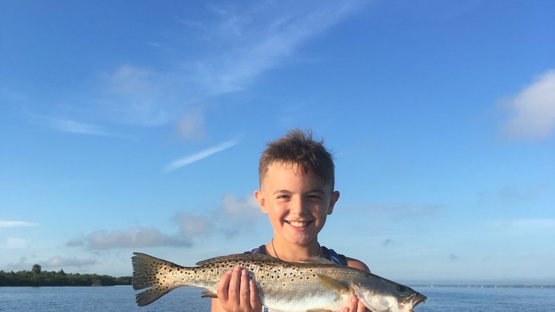 Trout caught while inshore fishing the Mosquito Lagoon near New Smyrna Beach